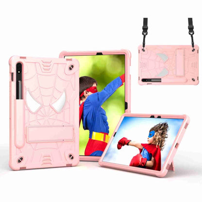 Spider Texture Silicone Hybrid PC Tablet Case with Shoulder Strap, Series 1