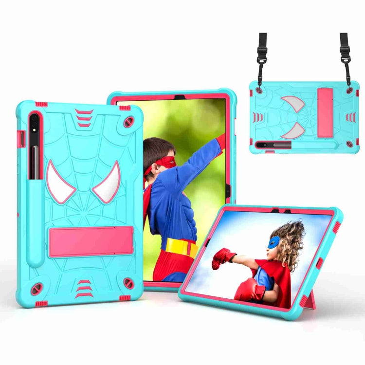 Spider Texture Silicone Hybrid PC Tablet Case with Shoulder Strap