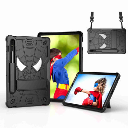 Spider Texture Silicone Hybrid PC Tablet Case with Shoulder Strap, Series 1