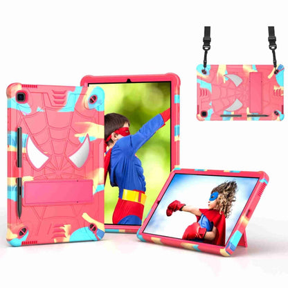 Spider Texture Silicone Hybrid PC Tablet Case with Shoulder Strap