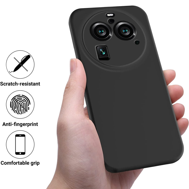 Solid Color Liquid Silicone Dropproof Full Coverage Phone Case, For OPPO Find X6 Pro, For OPPO Reno8 4G