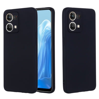 Solid Color Liquid Silicone Dropproof Full Coverage Phone Case, For OPPO Reno8 4G