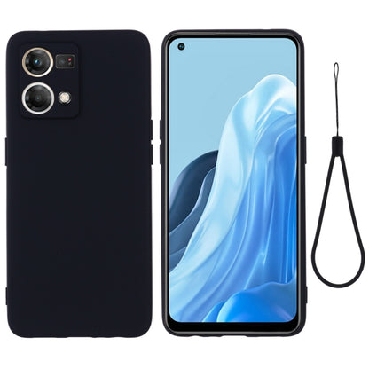 Solid Color Liquid Silicone Dropproof Full Coverage Phone Case, For OPPO Reno8 4G