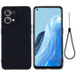 Solid Color Liquid Silicone Dropproof Full Coverage Phone Case, For OPPO Reno8 4G