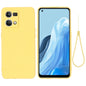 Solid Color Liquid Silicone Dropproof Full Coverage Phone Case, For OPPO Reno8 4G