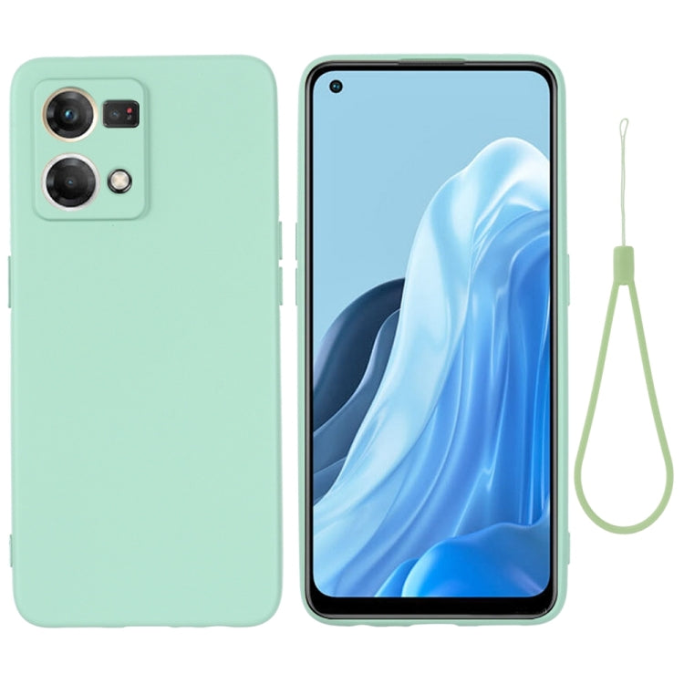 Solid Color Liquid Silicone Dropproof Full Coverage Phone Case, For OPPO Reno8 4G