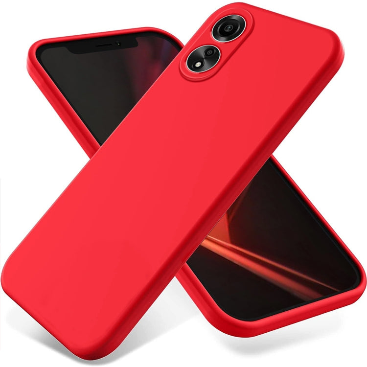 Solid Color Liquid Silicone Dropproof Full Coverage Phone Case, For OPPO Reno11 Pro 5G Global, For OPPO A59 / A2, For OPPO A38 / A18 4G, For OPPO A58 4G, For OPPO K11 5G, For OPPO Reno10 / Reno10 Pro Global
