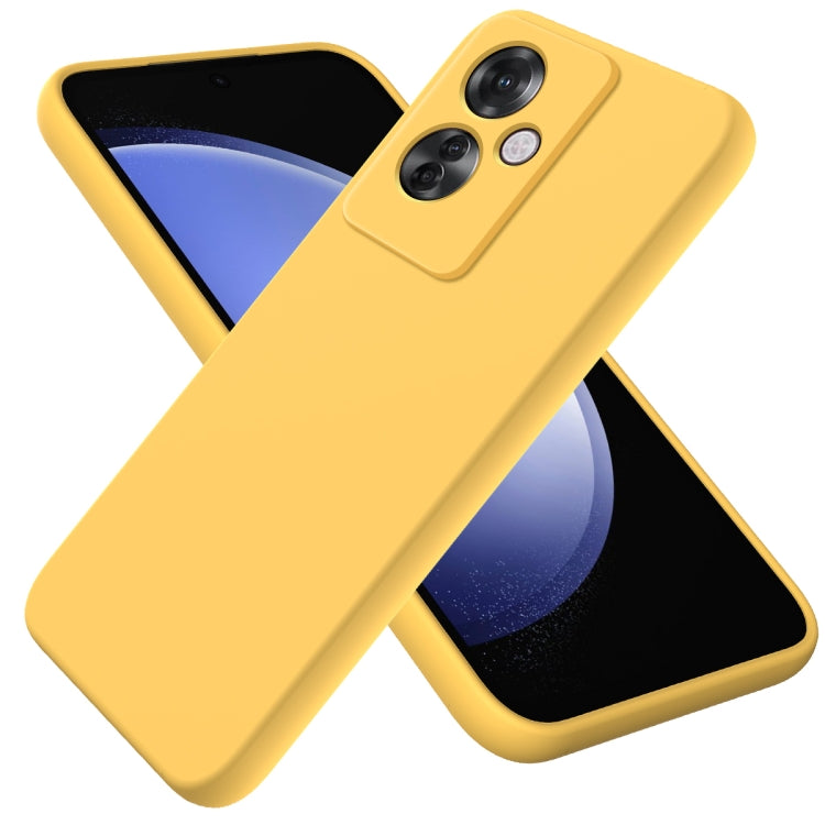 Solid Color Liquid Silicone Dropproof Full Coverage Phone Case, For OPPO A60 4G, For OPPO Reno11 F / F25 Pro, For OPPO Reno11 5G Global, For OPPO Reno11 Pro 5G Global, For OPPO A59 / A2, For OPPO A38 / A18 4G