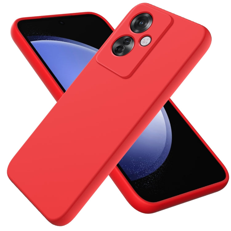 Solid Color Liquid Silicone Dropproof Full Coverage Phone Case, For OPPO A60 4G, For OPPO Reno11 F / F25 Pro, For OPPO Reno11 5G Global, For OPPO Reno11 Pro 5G Global, For OPPO A59 / A2, For OPPO A38 / A18 4G