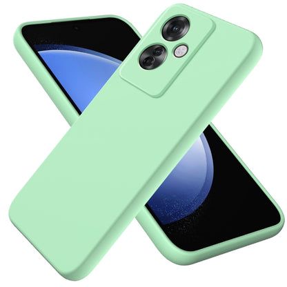 Solid Color Liquid Silicone Dropproof Full Coverage Phone Case, For OPPO A60 4G, For OPPO Reno11 F / F25 Pro, For OPPO Reno11 5G Global, For OPPO Reno11 Pro 5G Global, For OPPO A59 / A2, For OPPO A38 / A18 4G