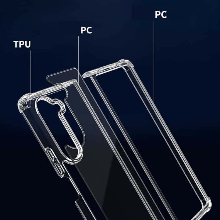 Transparent PC + TPU Shockproof Phone Case, For Samsung Galaxy Z Fold5, For Samsung Galaxy Z Flip5