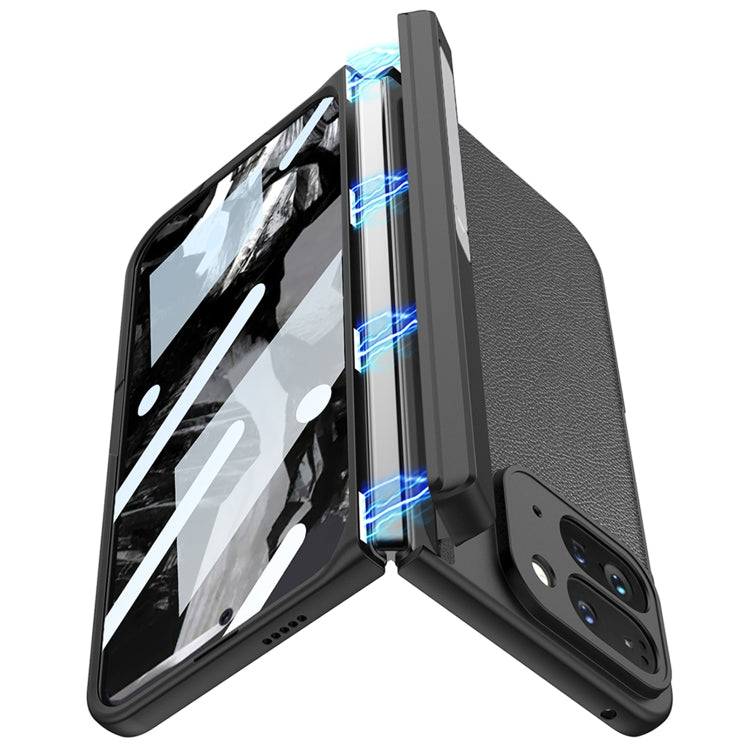 GKK Integrated Fold Hinge Leather Phone Case with Holder, For Google Pixel 9 Pro Fold