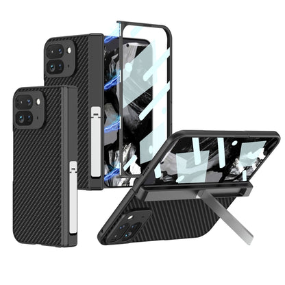 GKK Integrated Fold Hinge Leather Phone Case with Holder