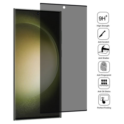 25pcs Ultrathin 3D Curved Edge Privacy Tempered Glass Film, Support Unlock