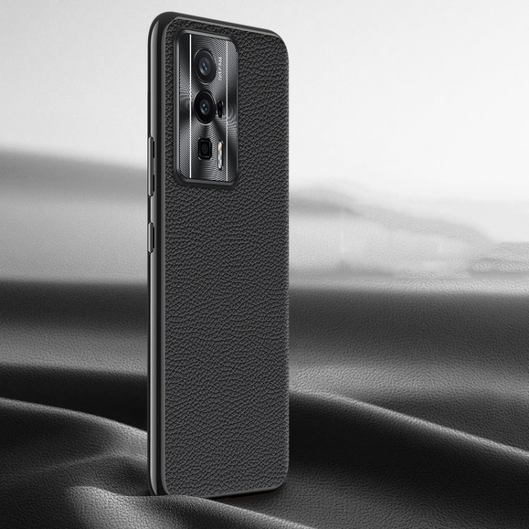 Litchi Texture Genuine Leather Phone Case, For Xiaomi Redmi K60 Ultra, For Xiaomi 13 Ultra, For Xiaomi Redmi K60 Pro, For Xiaomi Redmi K60, For Xiaomi 13 Pro, For Xiaomi 13