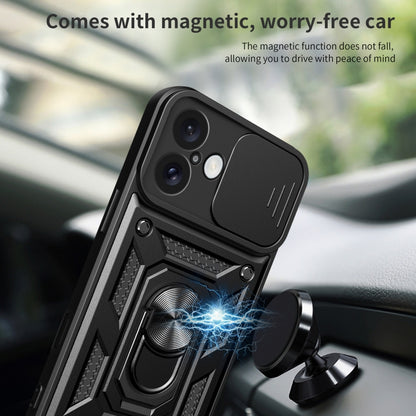 Sliding Camera Cover Design TPU+PC Phone Case, For iPhone 16 Plus, For iPhone 16, For iPhone 15 Pro