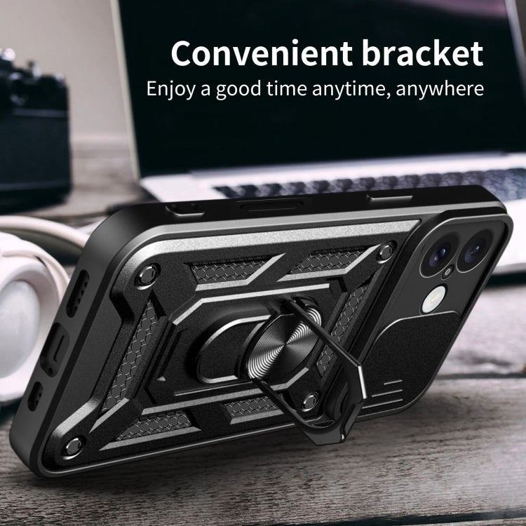 Sliding Camera Cover Design TPU+PC Phone Case, For iPhone 16 Plus, For iPhone 16, For iPhone 15 Pro