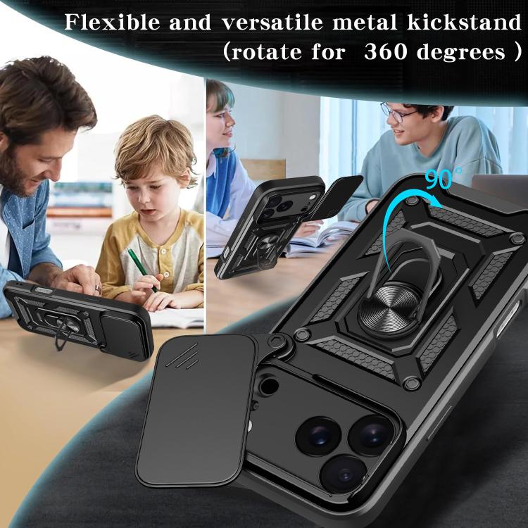 Sliding Camera Cover Design TPU+PC Phone Case, For iPhone 17 Pro Max, For iPhone 17 Pro, For iPhone 17