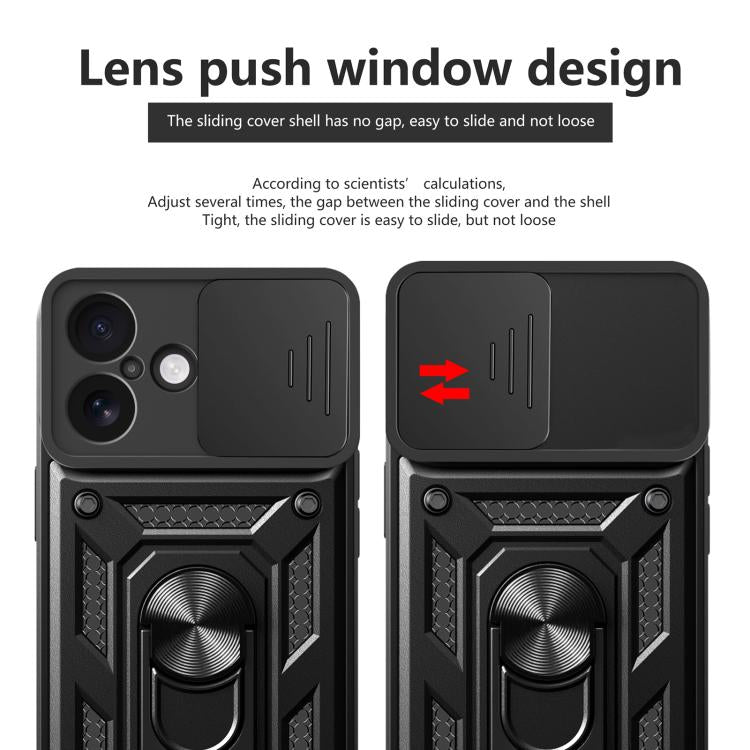 Sliding Camera Cover Design TPU+PC Phone Case, For iPhone 17, For iPhone Air, For iPhone 16 Pro Max