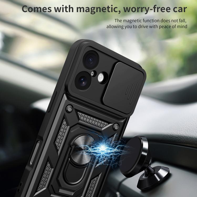 Sliding Camera Cover Design TPU+PC Phone Case, For iPhone 17, For iPhone Air, For iPhone 16 Pro Max