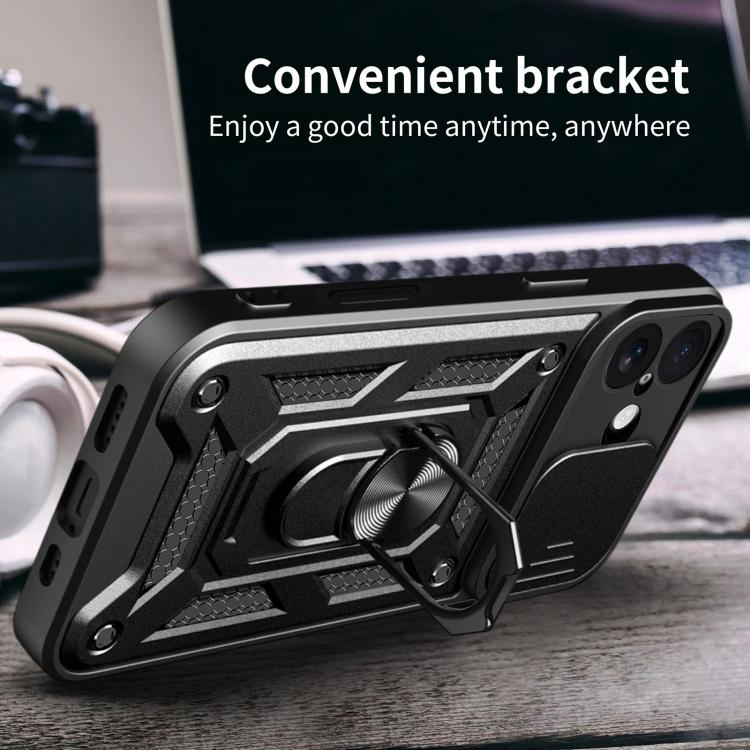 Sliding Camera Cover Design TPU+PC Phone Case, For iPhone 17, For iPhone Air, For iPhone 16 Pro Max