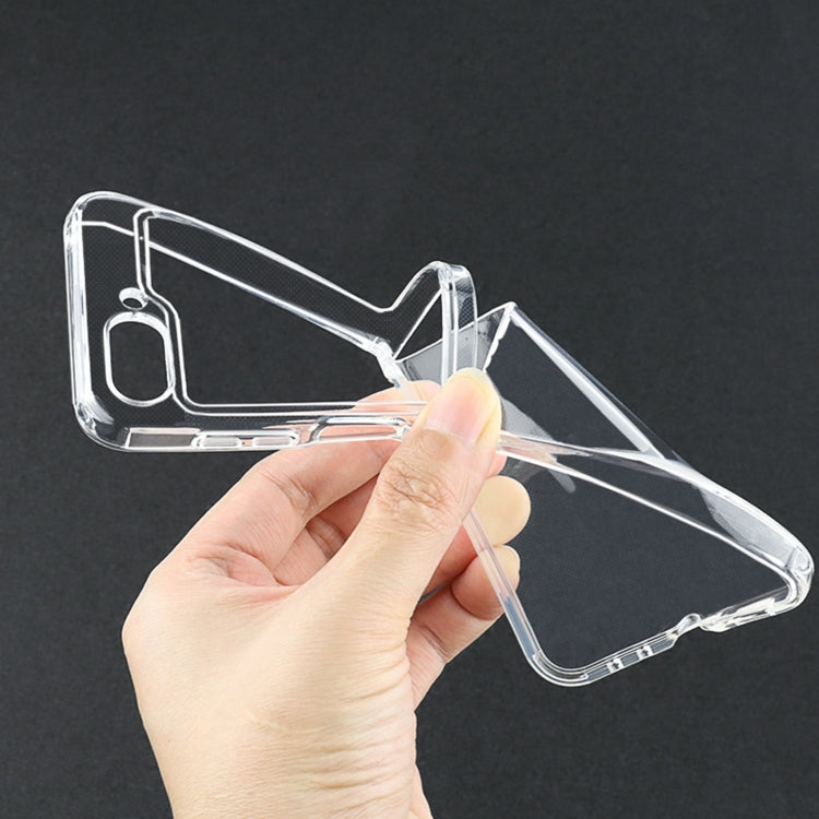 Transparent TPU Hinge Airbag Shockproof Protective Phone Case