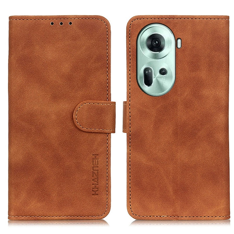 KHAZNEH Retro Texture Flip Leather Phone Case, For OPPO A5 Pro 5G Global, For OPPO Reno12 Pro 5G Global, For OPPO Reno12 5G Global, For OPPO Find X7, For OPPO Reno11 5G Global, For OPPO Find X7 Pro / Find X7 Ultra