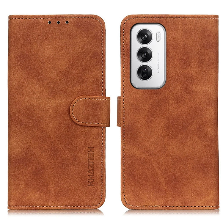 KHAZNEH Retro Texture Flip Leather Phone Case, For OPPO Find X9 Ultra 5G, For OPPO A5 Pro 5G Global, For OPPO Reno12 Pro 5G Global, For OPPO Reno12 5G Global, For OPPO Find X7, For OPPO Reno11 5G Global