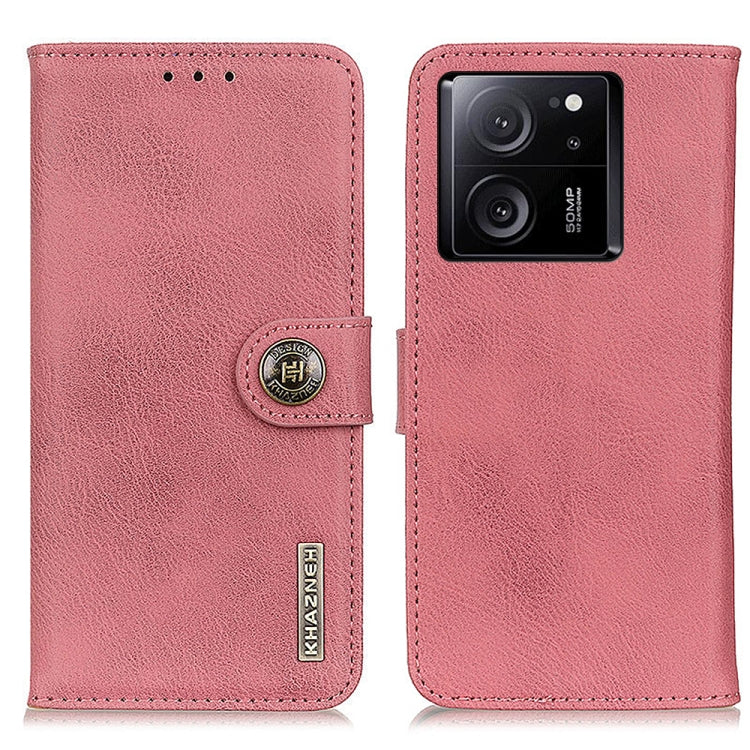 KHAZNEH Cowhide Texture Flip Leather Phone Case, Series 1