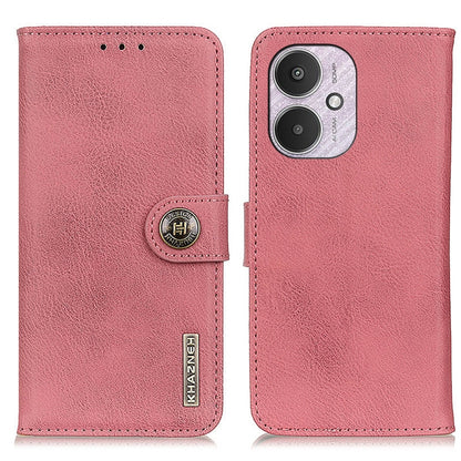 KHAZNEH Cowhide Texture Flip Leather Phone Case