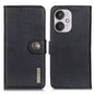 KHAZNEH Cowhide Texture Flip Leather Phone Case