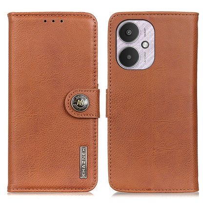KHAZNEH Cowhide Texture Flip Leather Phone Case