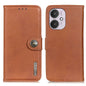 KHAZNEH Cowhide Texture Flip Leather Phone Case
