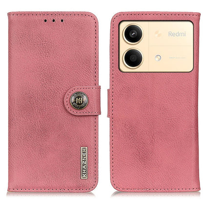KHAZNEH Cowhide Texture Flip Leather Phone Case