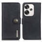 KHAZNEH Cowhide Texture Flip Leather Phone Case