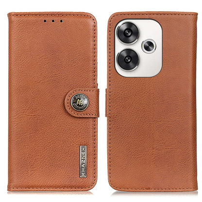 KHAZNEH Cowhide Texture Flip Leather Phone Case