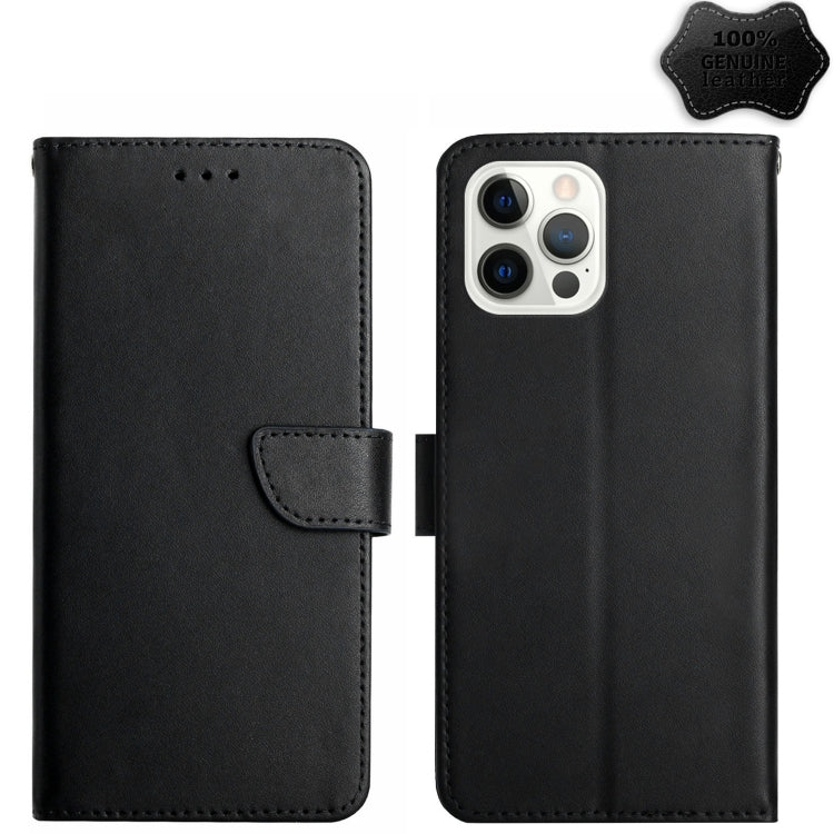 Genuine Leather Fingerprint-proof Flip Phone Case