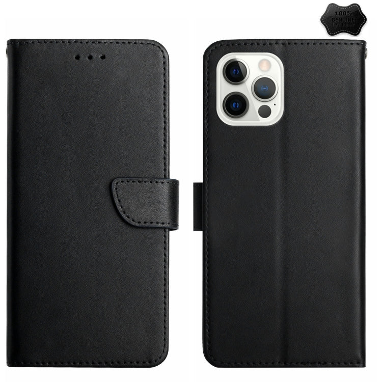 Genuine Leather Fingerprint-proof Flip Phone Case