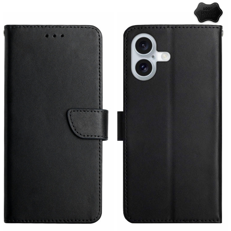 Genuine Leather Fingerprint-proof Flip Phone Case