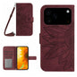 Skin Feel Sun Flower Embossed Flip Leather Phone Case with Lanyard, For iPhone 18 Pro / 17 Pro, For iPhone 18 Pro Max / 17 Pro Max