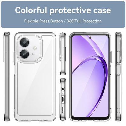 Colorful Series Acrylic Hybrid TPU Phone Case, For OPPO A3X 4G, For OPPO A80, For OPPO A3 5G Global, For OPPO K12x 5G India