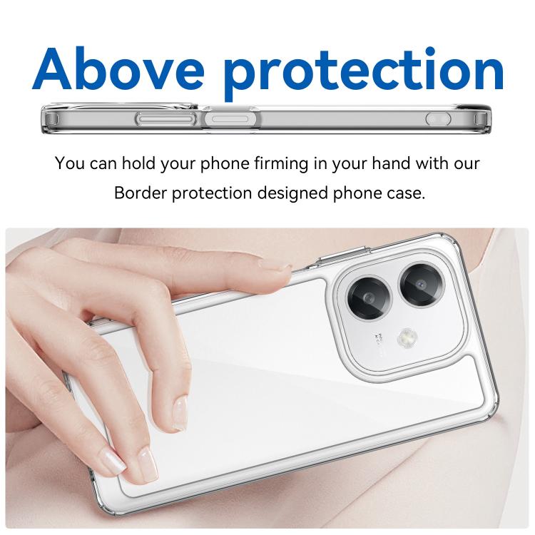 Colorful Series Acrylic Hybrid TPU Phone Case, For OPPO A3X 4G, For OPPO A80, For OPPO A3 5G Global, For OPPO K12x 5G India