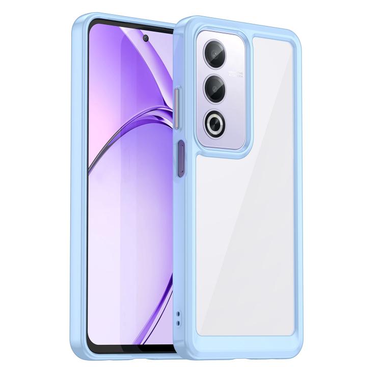 Colorful Series Acrylic Hybrid TPU Phone Case, For OPPO A3X 4G, For OPPO A80, For OPPO A3 5G Global, For OPPO K12x 5G India