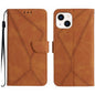 Stitching Embossed Leather Phone Case, For iPhone 16, For iPhone 15 Pro Max, For iPhone 15 Pro, For iPhone 15 Plus