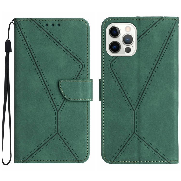 Stitching Embossed Leather Phone Case, For iPhone 16, For iPhone 15 Pro Max, For iPhone 15 Pro, For iPhone 15 Plus