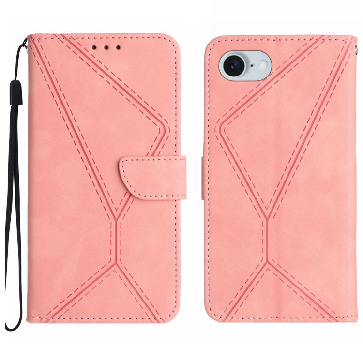 Stitching Embossed Leather Phone Case, For iPhone 18 Pro / 17 Pro, For iPhone 18 Pro Max / 17 Pro Max, For iPhone 17e / 16e, For iPhone 17