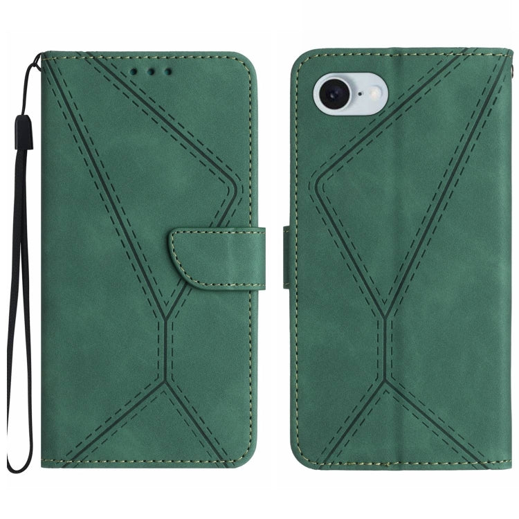 Stitching Embossed Leather Phone Case, For iPhone 18 Pro / 17 Pro, For iPhone 18 Pro Max / 17 Pro Max, For iPhone 17e / 16e, For iPhone 17