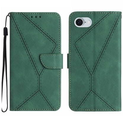 Stitching Embossed Leather Phone Case, For iPhone 18 Pro / 17 Pro, For iPhone 18 Pro Max / 17 Pro Max, For iPhone 17e / 16e, For iPhone 17