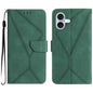 Stitching Embossed Leather Phone Case, For iPhone 16, For iPhone 15 Pro Max, For iPhone 15 Pro, For iPhone 15 Plus
