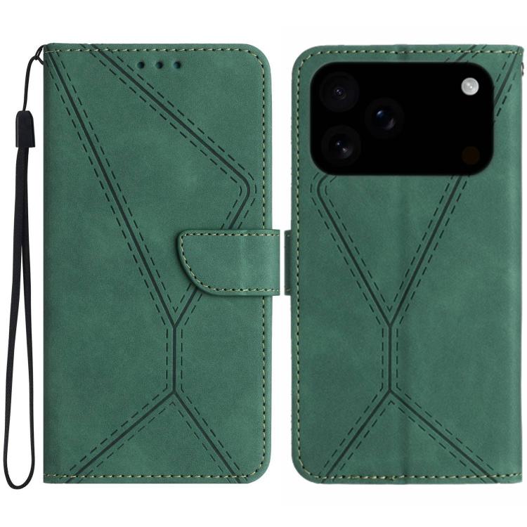 Stitching Embossed Leather Phone Case, For iPhone 18 Pro / 17 Pro, For iPhone 18 Pro Max / 17 Pro Max, For iPhone 17e / 16e, For iPhone 17
